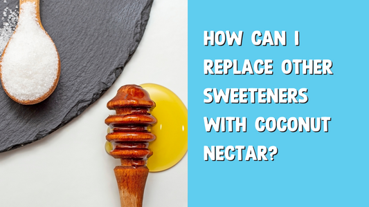 How can I replace a different sweetener with coconut nectar?