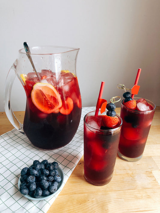 Hibiscus Flower Coconut Cooler with Copra Coconut Water