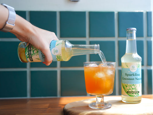 Sparkling Peach Iced Tea