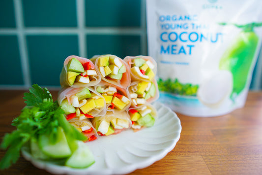 Rainbow Vegan Squid Fresh Spring Roll
