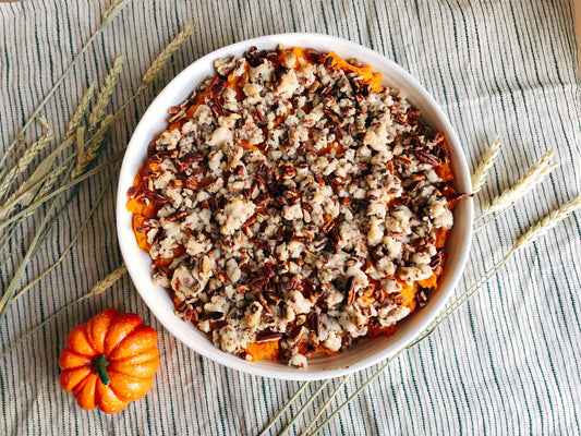 Low Glycemic Sweet Potato Casserole
