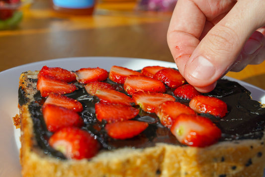 Puffed Coconut Black Sesame Toast