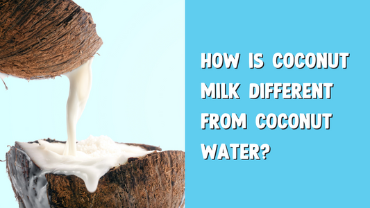 How is coconut water different from coconut milk?