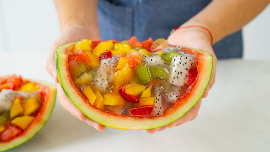 Watermelon Jello made with Copra's 100% Pure Coconut Water