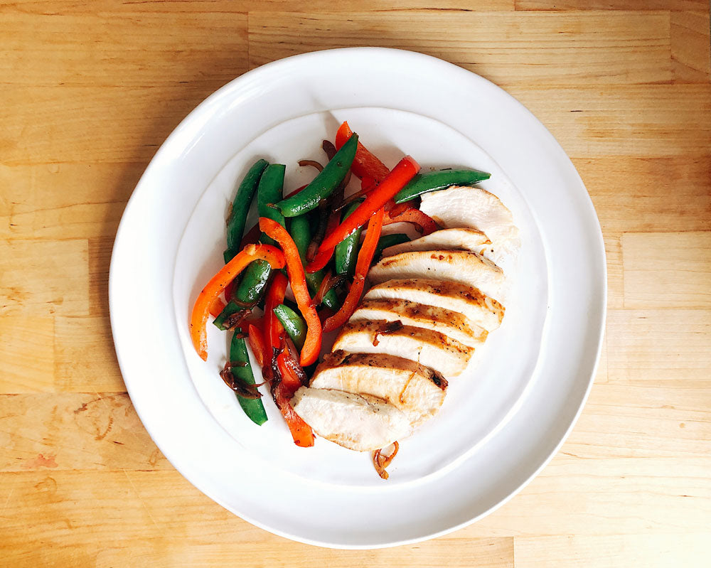 Sautéed Chicken and Vegetables with Coconut Water