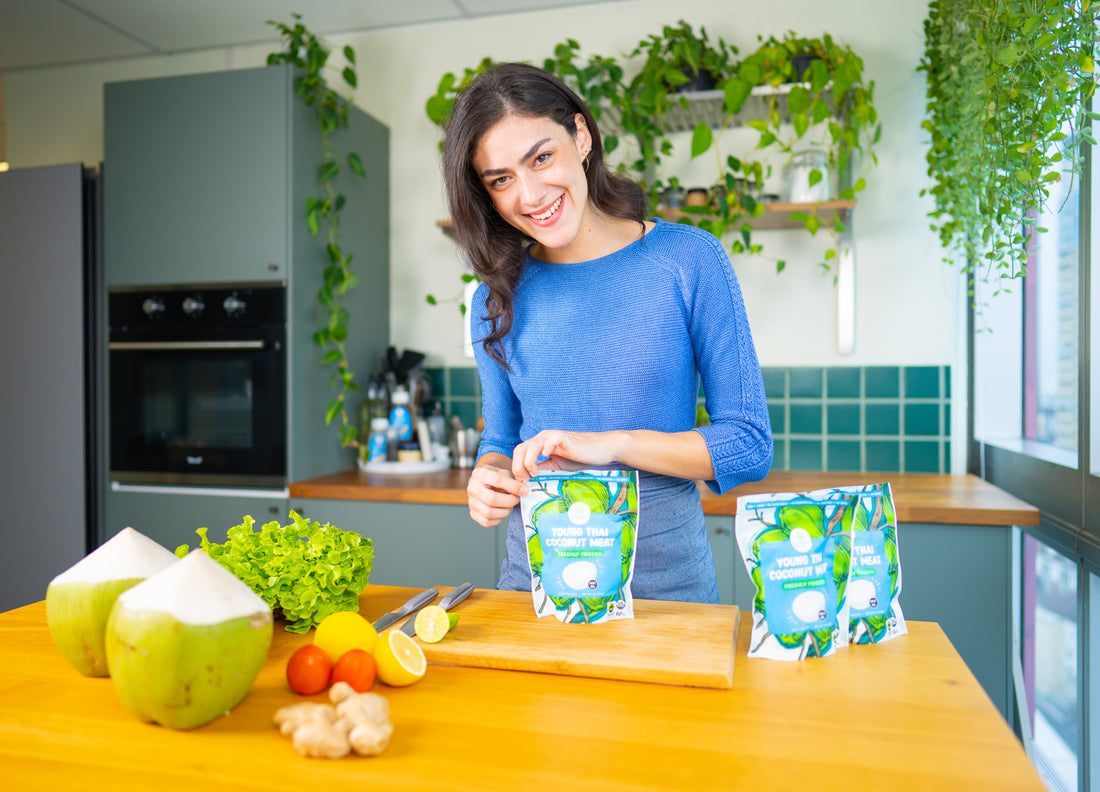 Cook more nutritious meals with Copra's organic young Thai Nam Hom coconut meat