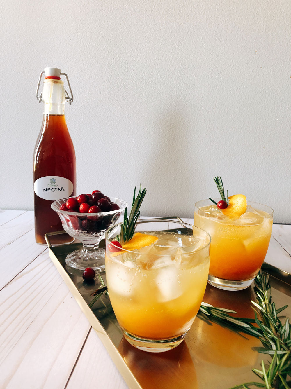 Spiced Cranberry Orange Cocktail Copra Coconuts