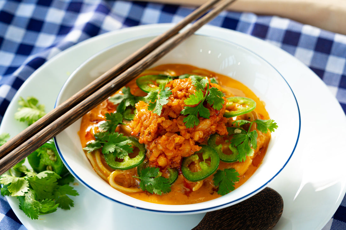 Spicy Red Curry Dan Dan Noodles