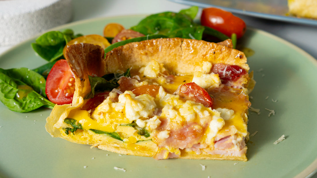 Ham and Egg Tortilla Quiche