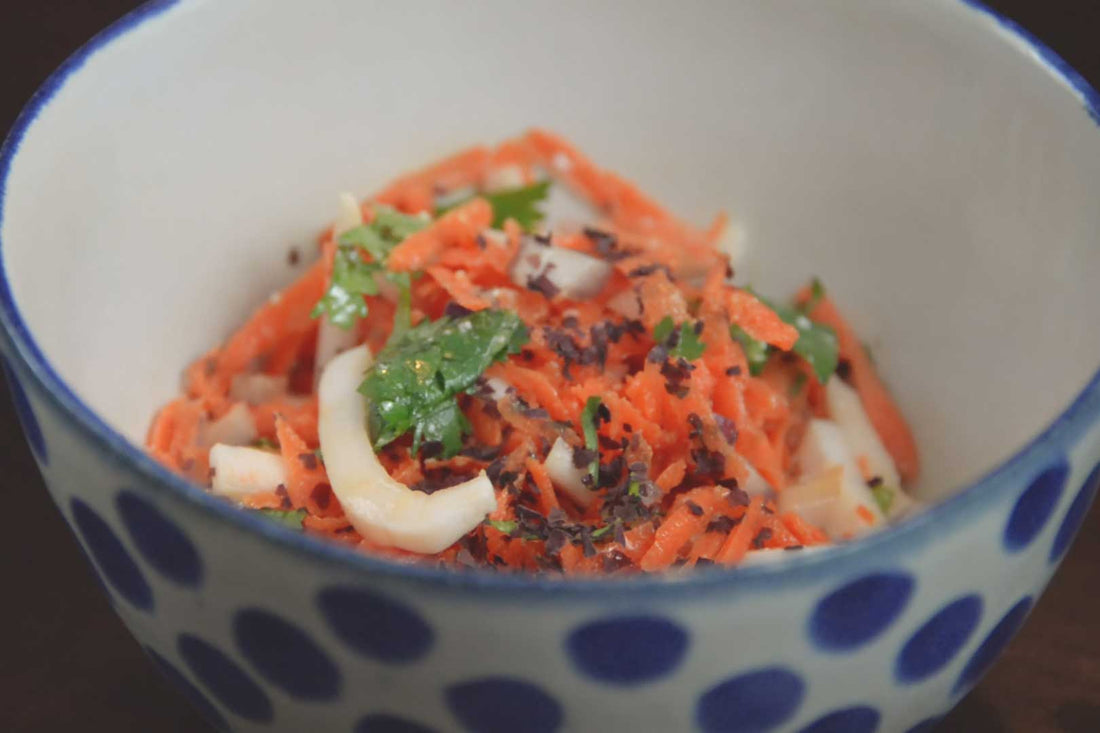 Young Coconut Carrot Salad