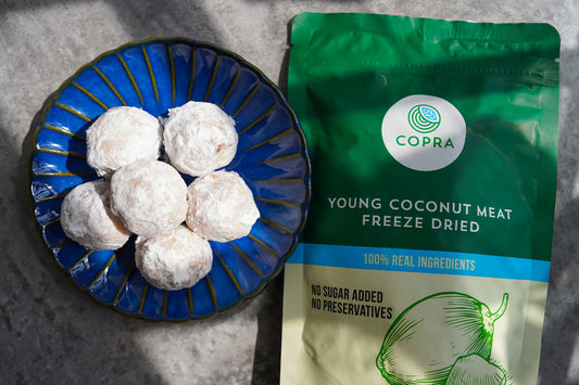Copra’s 3 Ingredient Snowball Cookies