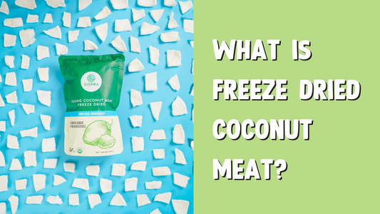 What is freeze-dried coconut meat?