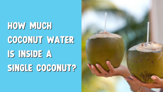 How much coconut water is inside a single coconut?