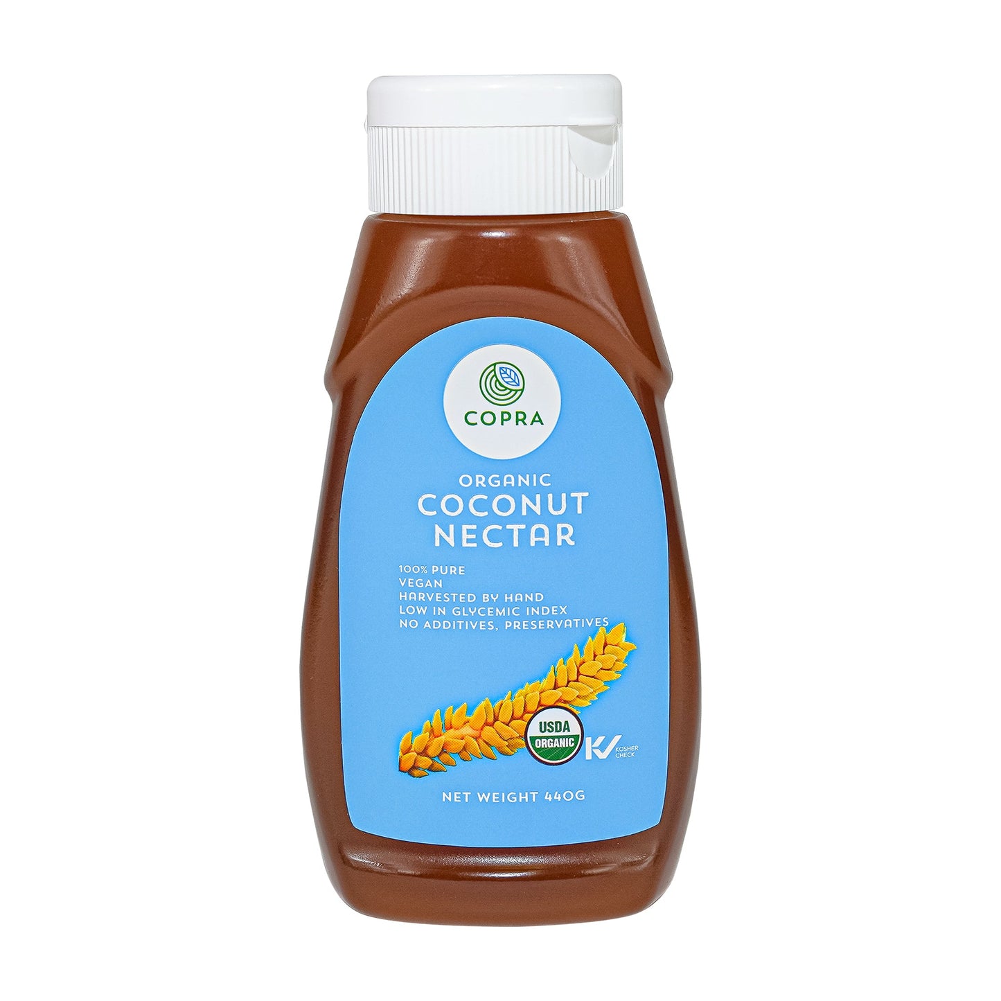 Bottle of Organic Coconut Nectar from Thailand by Copra Coconut