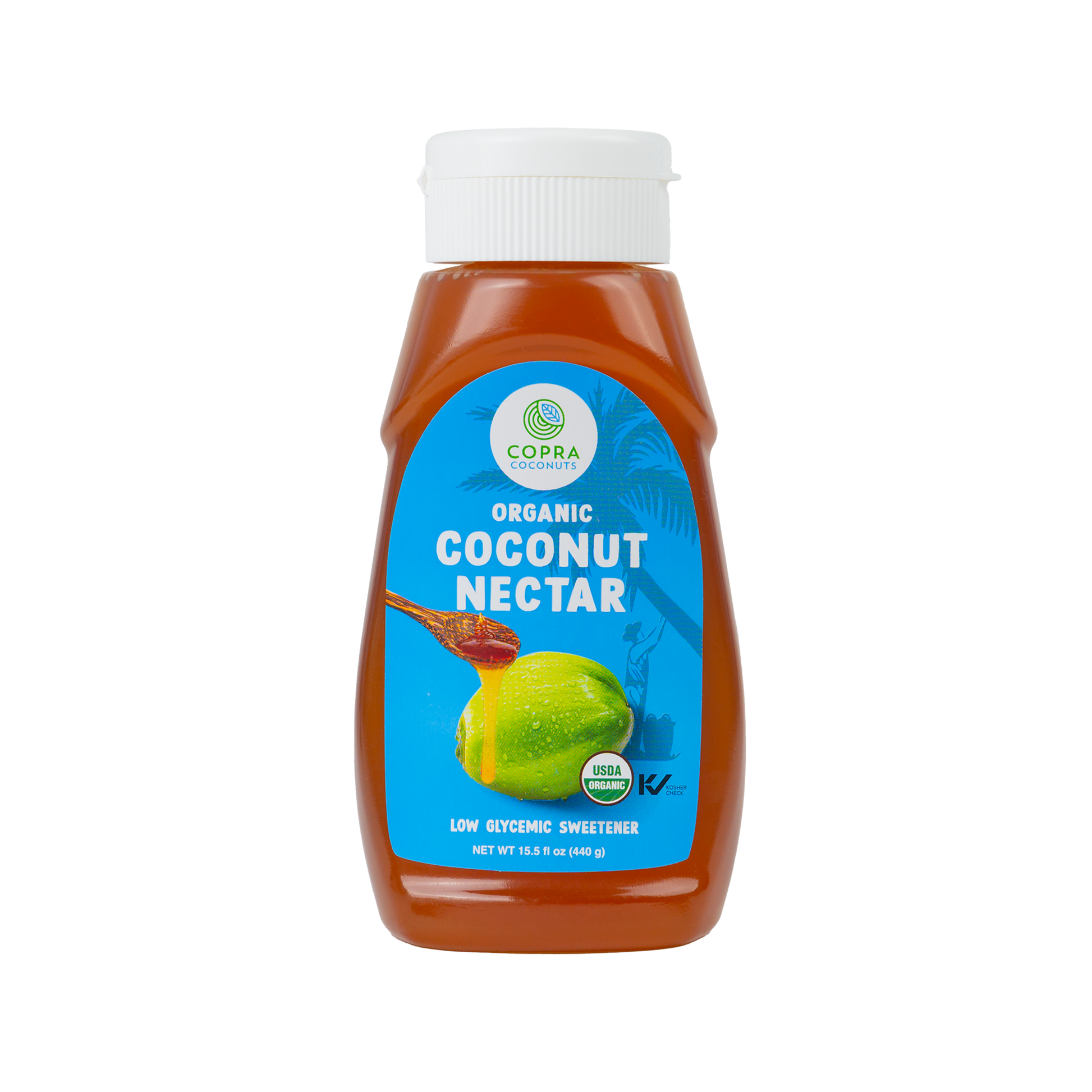 Bottle of Organic Coconut Nectar from Thailand by Copra Coconut