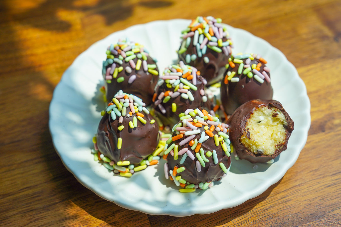 Passion Fruit and Coconut Easter Truffles